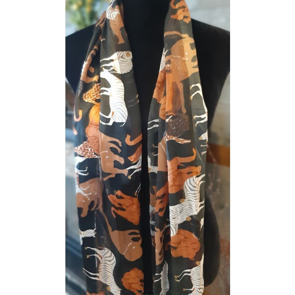 Safari Animal Print Scarf 60 x 13